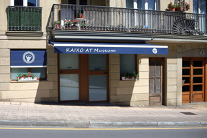 toldo de gran tamaño instalado en zarautz